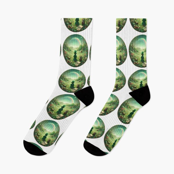 Item preview, paisaje feliz día de San Patricio Leprechaun en la parte posterior designed and sold by Expressions-Sel.
