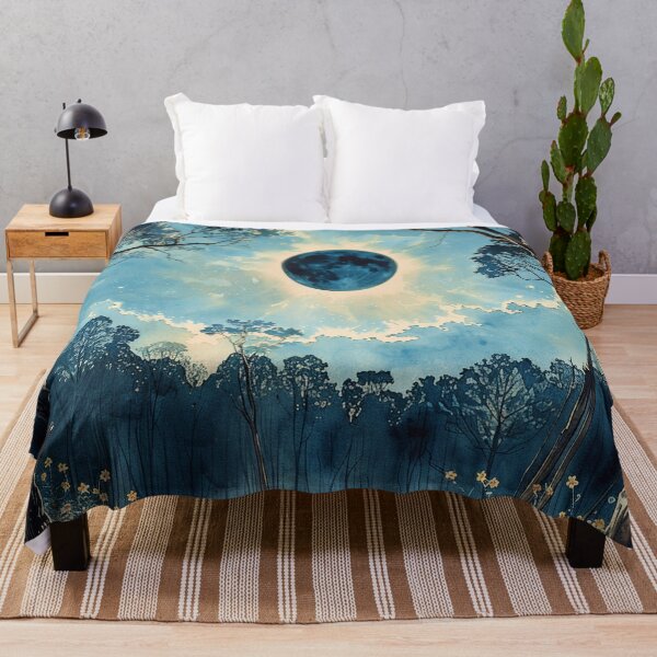 Item preview, Eclipse over Pine Woods in Watercolor designed and sold by sylviatx.