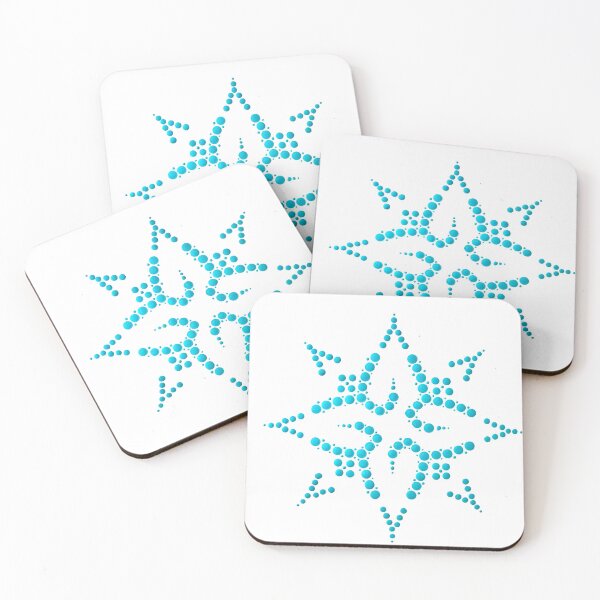 Item preview, Teal Dot Mandala Geometric Flower designed and sold by Cardiff Creative.