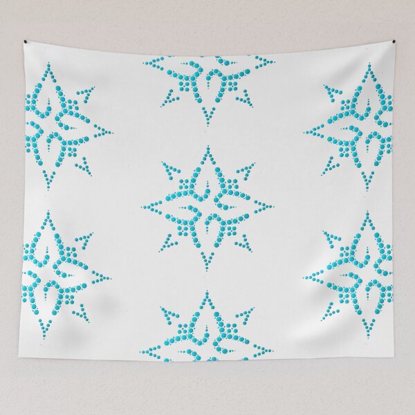 Item preview, Teal Dot Mandala Geometric Flower designed and sold by Cardiff Creative.