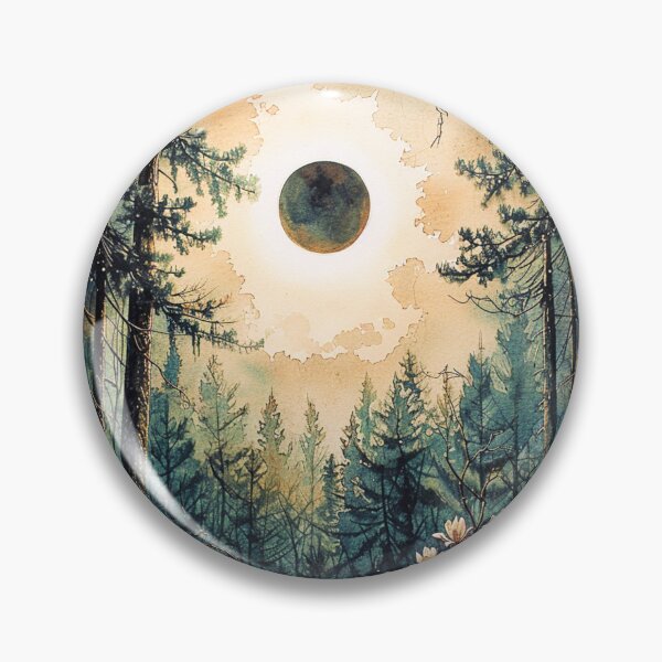 Artikelvorschau, Sonnenfinsternis über Piney Woods in Aquarell entworfen und verkauft von sylviatx.