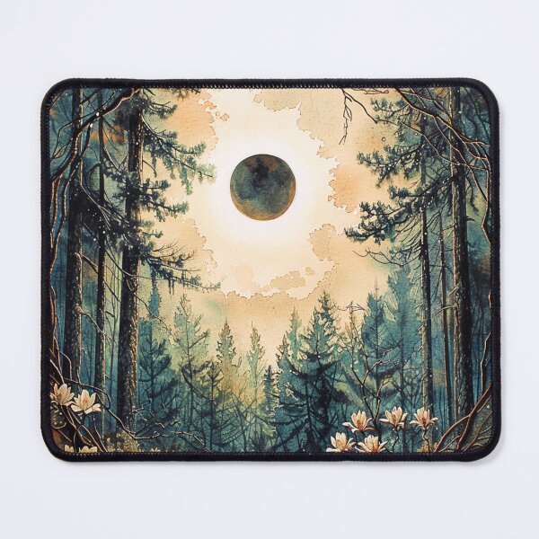 Item preview, Eclipse over Piney Woods in Watercolor designed and sold by sylviatx.