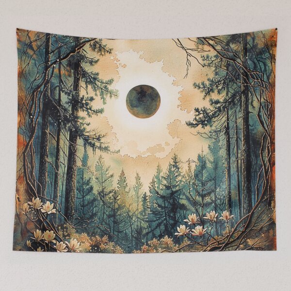 Item preview, Eclipse over Piney Woods in Watercolor designed and sold by sylviatx.