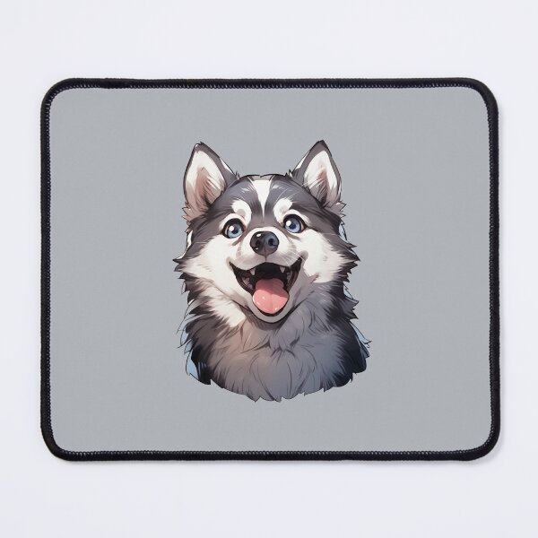 Item preview, Cute Kawaii Happy Husky Dog Smiling Puppy designed and sold by CozyKawaiiArt.