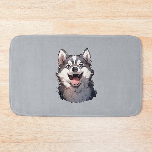 Item preview, Cute Kawaii Happy Husky Dog Smiling Puppy designed and sold by CozyKawaiiArt.