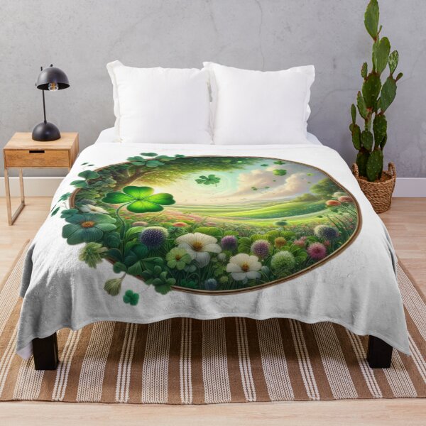 Artikelvorschau, Landschaft Happy St. Patricks Day Clover entworfen und verkauft von Expressions-Sel.