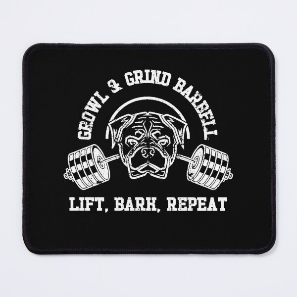 Item preview, Grind a Growl Barbell - Rottweiler Gym Design Light designed and sold by TravisATR.