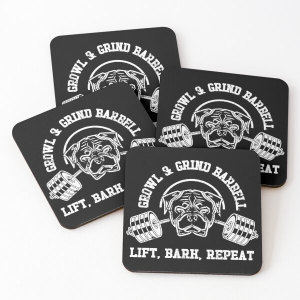 Item preview, Grind a Growl Barbell - Rottweiler Gym Design Light designed and sold by TravisATR.