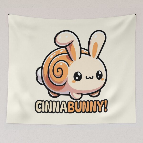 Item preview, Cinnabunny! Cute Cinnamon Roll Bunny Rabbit Pun designed and sold by PMCreative.