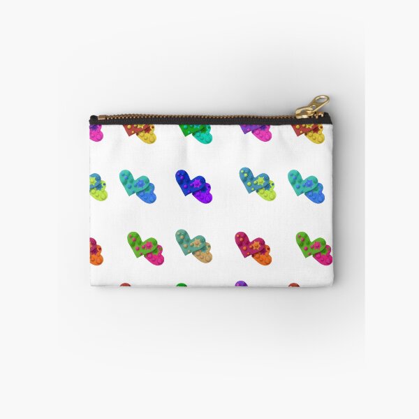 Item preview, Super cute fun Pop art rainbow colorful heart starburst bump texture designed and sold by super_shimizu.