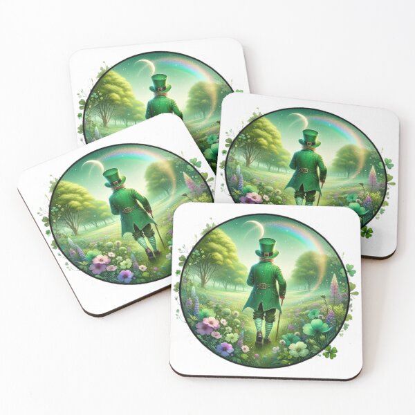 Artikelvorschau, Kobold in der hinteren Landschaft Happy St. Patricks Tag entworfen und verkauft von Expressions-Sel.