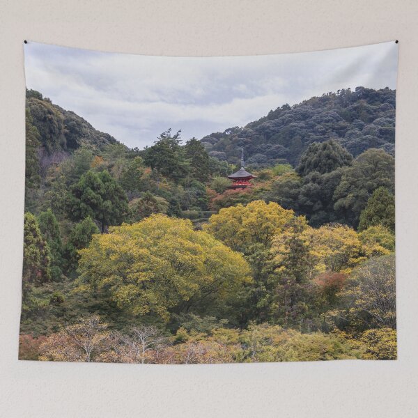 Item preview, Red Temple Amidst a Forest designed and sold by Renee McShane.