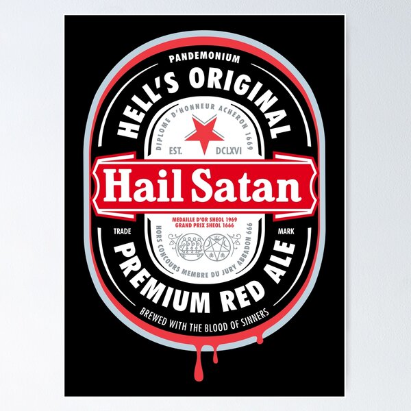 Item preview, Hail Satan designed and sold by Krobilad.