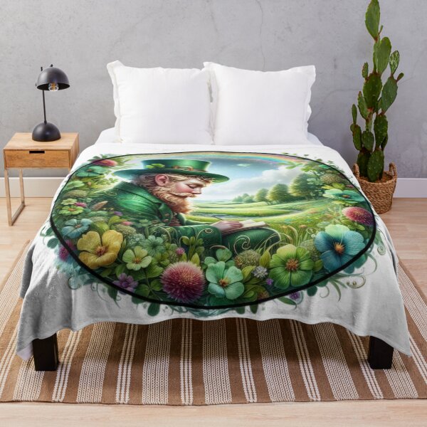 Artikelvorschau, Happy St. Patricks Day Lepechaun Landschaft entworfen und verkauft von Expressions-Sel.