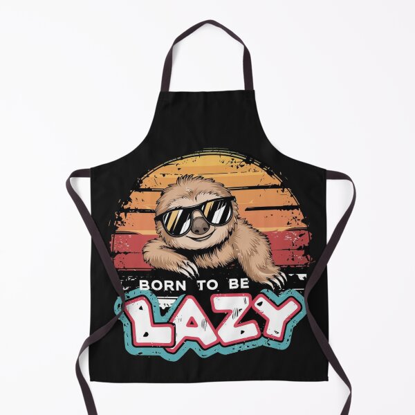 Item preview, Born To Be Lazy Retro Sloth designed and sold by Krieghorn.
