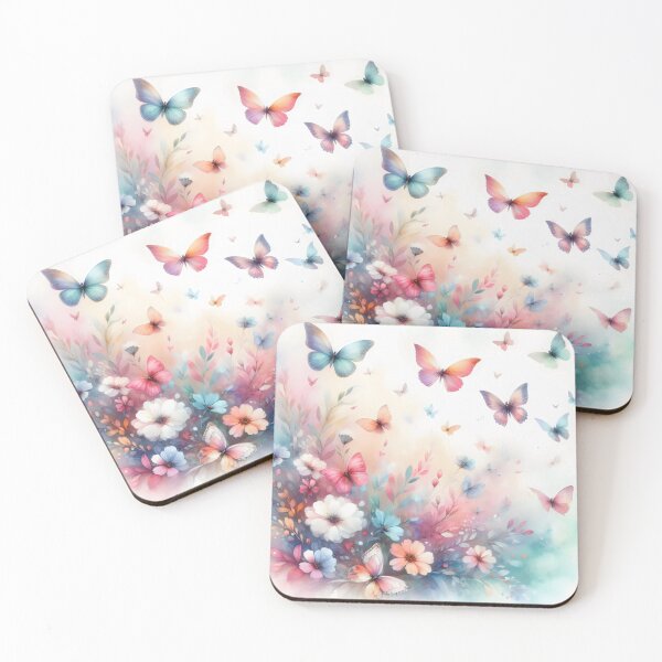 Item preview, Watercolor Butterflies - Colorful Butterflies Pattern - Spring Colorful Butterflies designed and sold by stylishdzign.