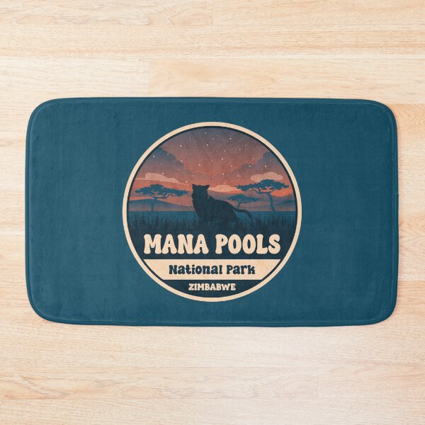 Item preview, Mana Pools National Park Zimbabwe Vintage Safari Graphic designed and sold by CynthiaGraphics.