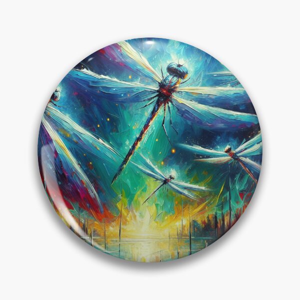 Item preview, Dragonflies Over Water at Night designed and sold by I-I-Trading-Co.