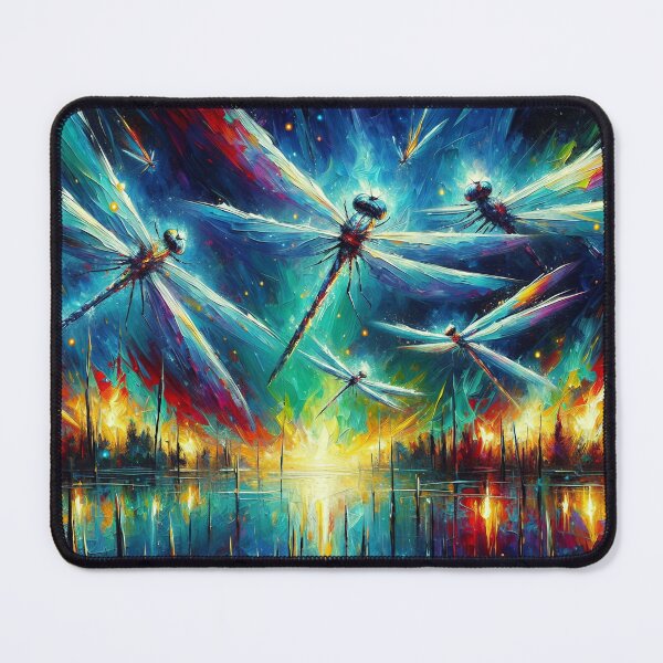 Item preview, Dragonflies Over Water at Night designed and sold by I-I-Trading-Co.