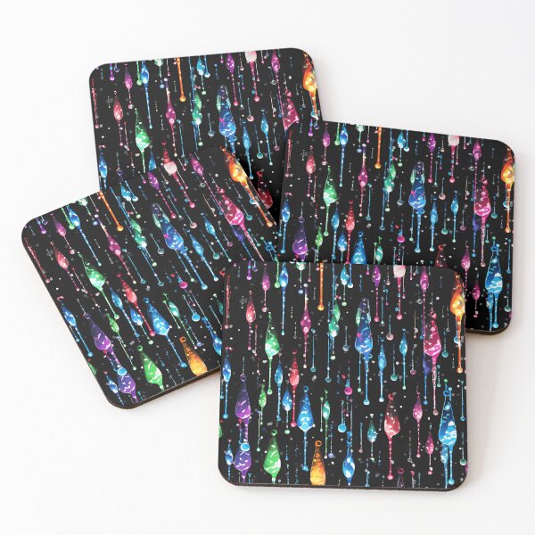 Item preview, Rainbow Colorful Background Rain Drops designed and sold by Laurel Myers.