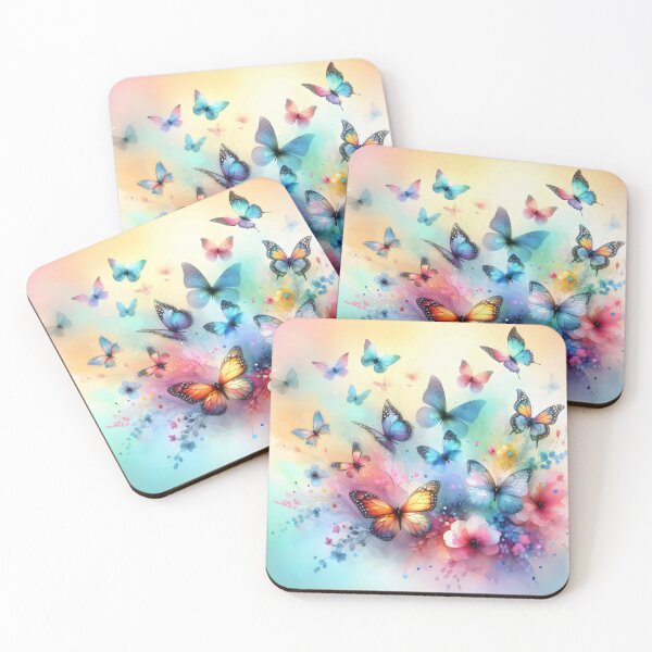 Item preview, Watercolor Butterflies - Colorful Butterflies Pattern - Spring Colorful Butterflies designed and sold by stylishdzign.