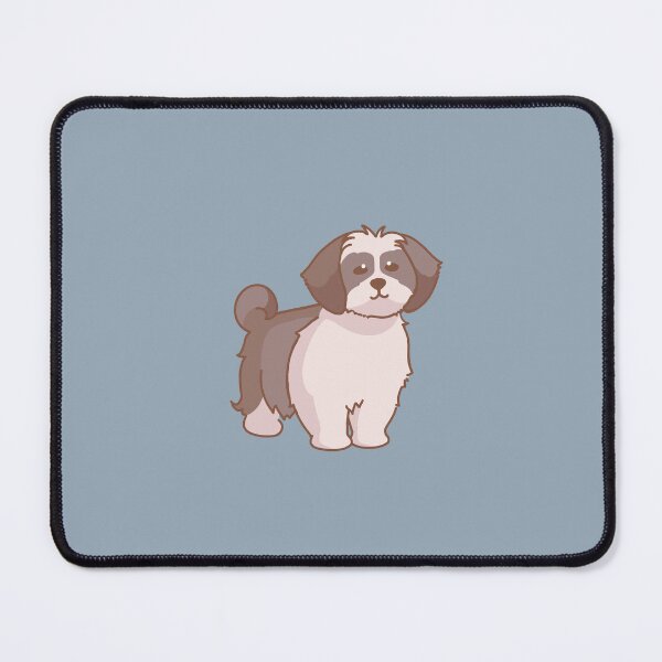 Item preview, Simple silver and white Shih Tzu designed and sold by PupBubble Art.