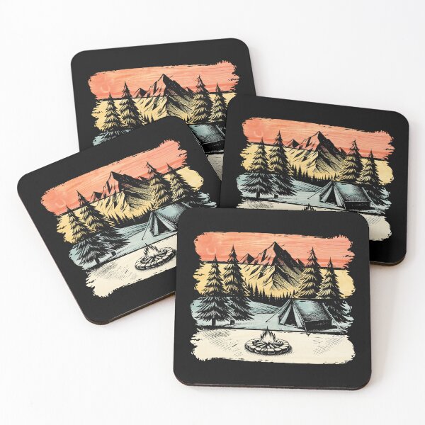 Item preview, Wilderness Retreat - Vintage Peaceful Pine Forest and Mountains designed and sold by greenwhite25.
