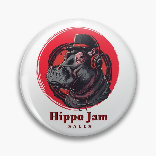 Item preview, Eccentric Ecommerce: Hip-Hop Hippo in Top Hat & Headphones - Art for T-Shirt Design designed and sold by zax454.