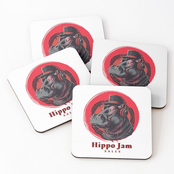 Item preview, Eccentric Ecommerce: Hip-Hop Hippo in Top Hat & Headphones - Art for T-Shirt Design designed and sold by zax454.