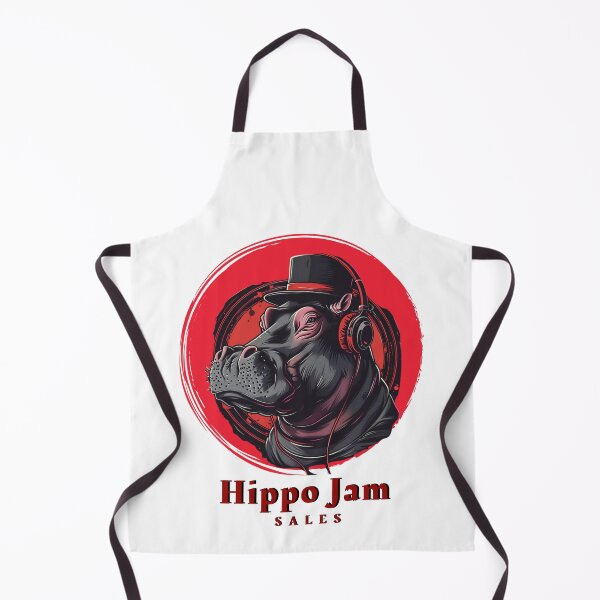 Item preview, Eccentric Ecommerce: Hip-Hop Hippo in Top Hat & Headphones - Art for T-Shirt Design designed and sold by zax454.