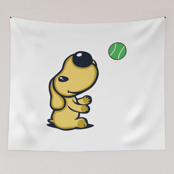Item preview, Cute Dog Playing with Ball designed and sold by Magdalena-7.