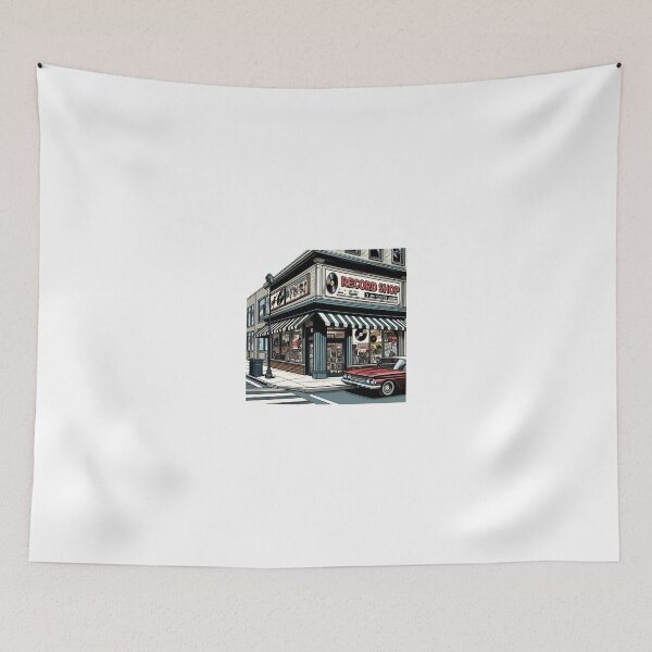 Item preview, Record shop designed and sold by OldSchoolRetro.