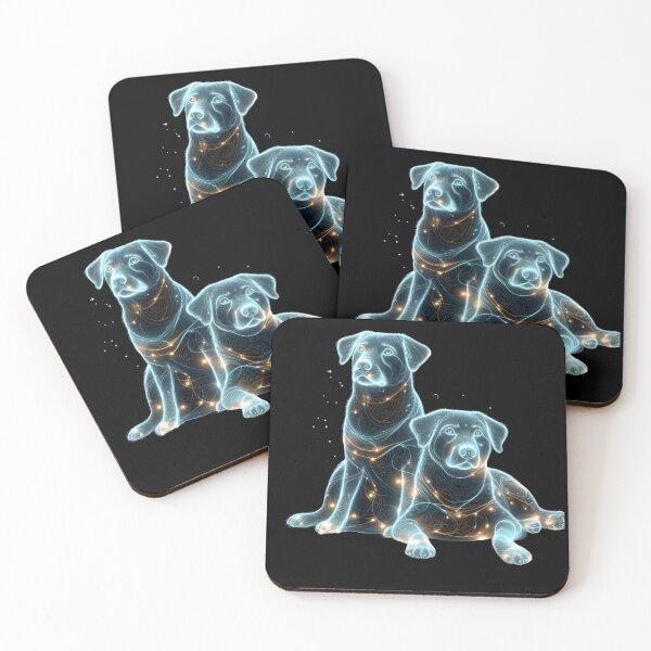 Item preview, Twin Pups’ Luminous Embrace : A  Art Delight designed and sold by ROYAL-STAR.