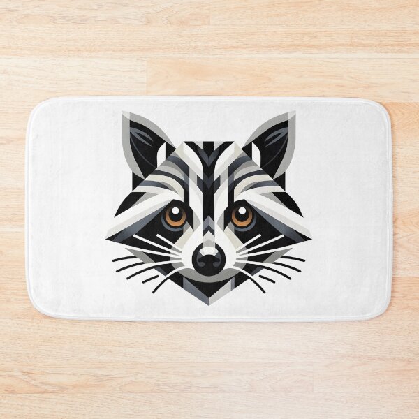 Item preview, Raccoon, abstract geometric designed and sold by Batshirt.