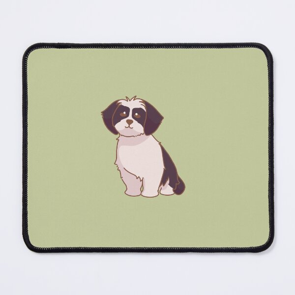 Item preview, Simple black and white Shih Tzu sitting down designed and sold by PupBubble Art.