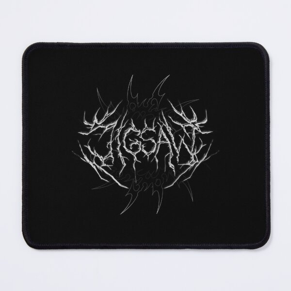 Item preview, jigsaw heavy metal logo saw horror movie designed and sold by ODDMOBIUS.