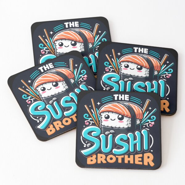 Item preview, the sushi brother, typography,PUN designed and sold by maxmaj.