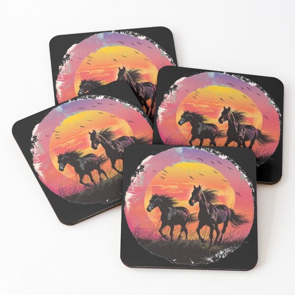 Item preview, Beauty horse summer sunset sticker design designed and sold by SmileshareShop.
