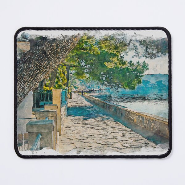 Item preview, Puerto Pollensa Mallorca Watercolour Effect designed and sold by GG WALL ART.
