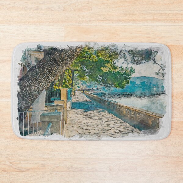 Item preview, Puerto Pollensa Mallorca Watercolour Effect designed and sold by GG WALL ART.