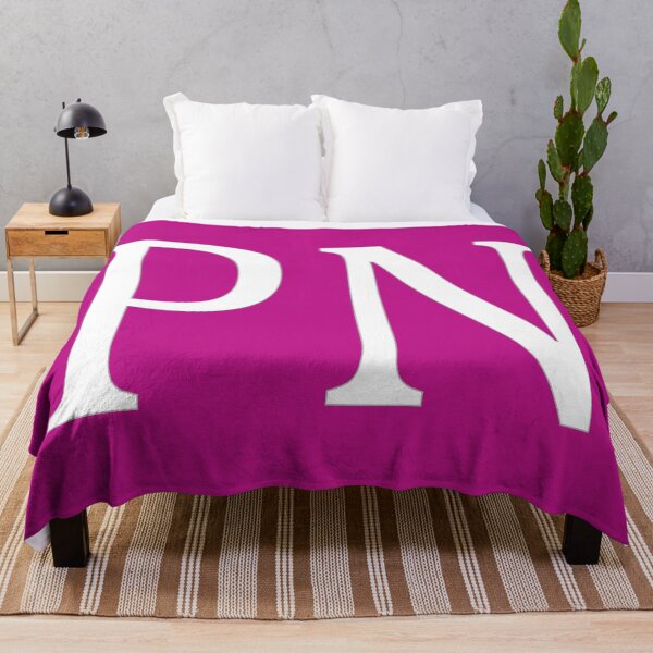 Item preview, PN Initials Monogram Elegant White Letters designed and sold by Jeallan Designs.