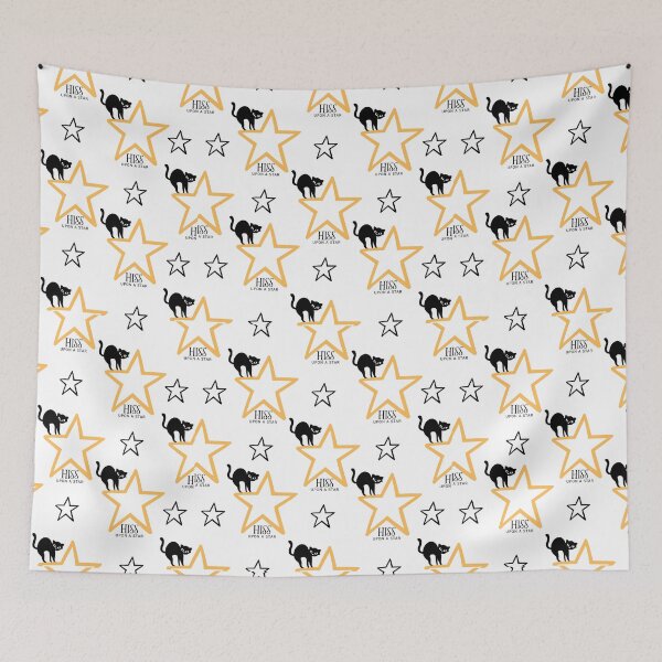 Item preview, Black Cat Hiss Upon a Star designed and sold by SunandShade.