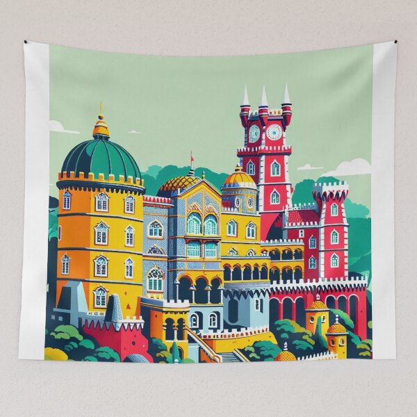 Item preview, Sintra Portugal - Digital Art Poster designed and sold by TravelMarvel.