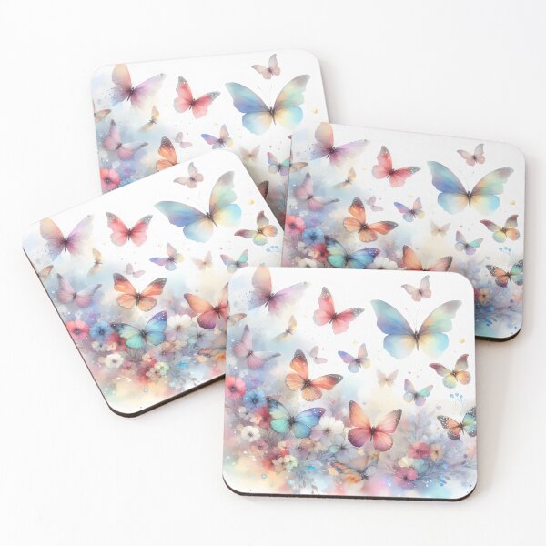 Item preview, Watercolor Butterflies - Colorful Butterflies Pattern - Spring Colorful Butterflies designed and sold by stylishdzign.