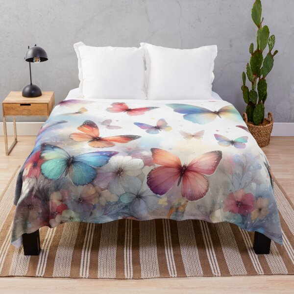 Item preview, Watercolor Butterflies - Colorful Butterflies Pattern - Spring Colorful Butterflies designed and sold by stylishdzign.