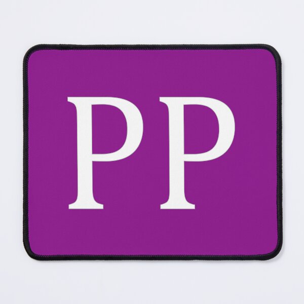 Item preview, PP Initials Monogram Elegant White Letters designed and sold by Jeallan Designs.