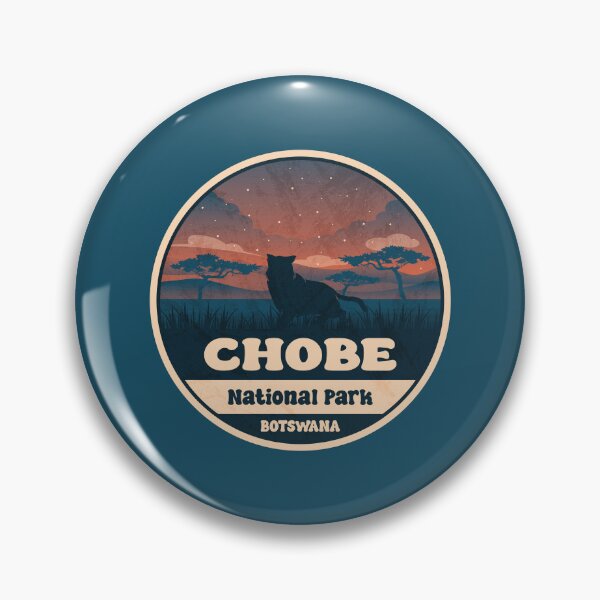 Item preview, Chobe National Park Botswana Vintage Safari Graphic designed and sold by CynthiaGraphics.