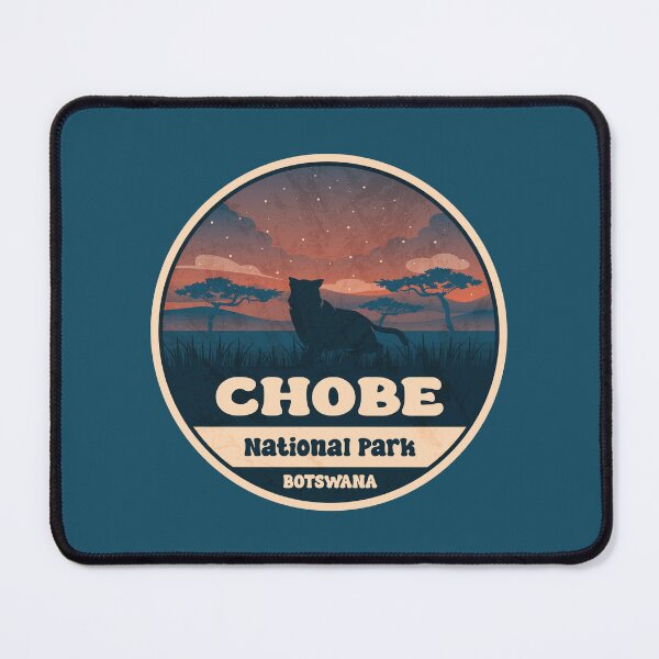 Item preview, Chobe National Park Botswana Vintage Safari Graphic designed and sold by CynthiaGraphics.