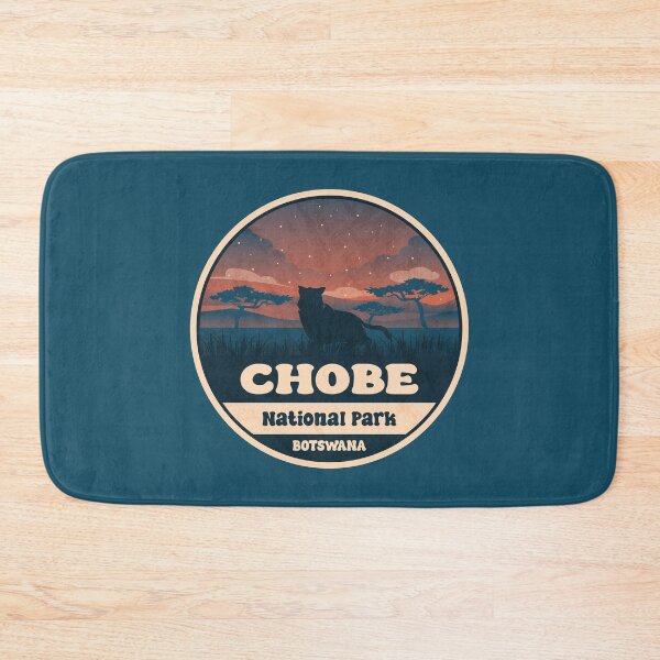 Item preview, Chobe National Park Botswana Vintage Safari Graphic designed and sold by CynthiaGraphics.