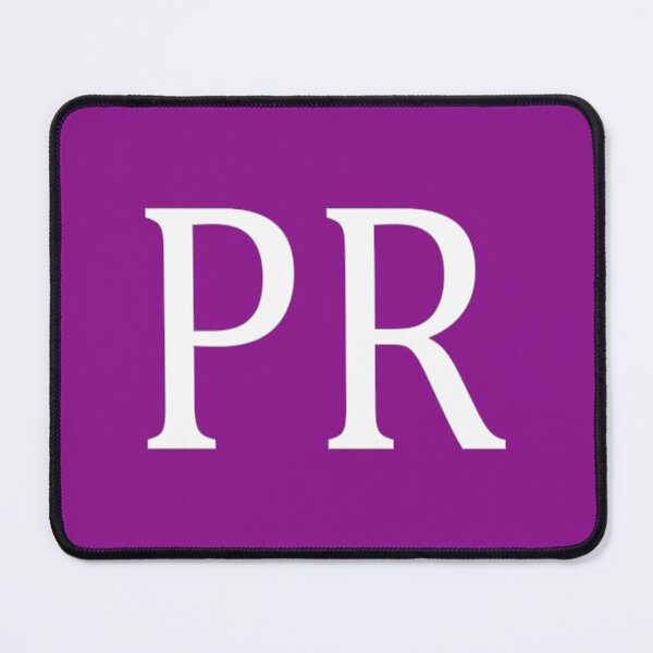 Item preview, PR Initials Monogram Elegant White Letters designed and sold by Jeallan Designs.